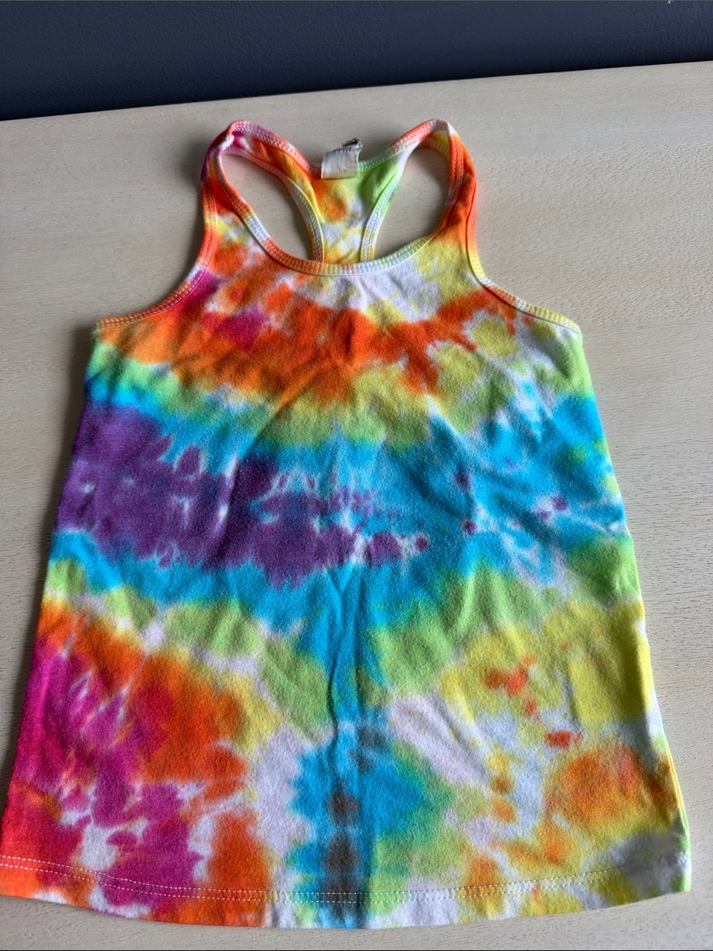 Girls Tie-Dye Racerback Tank Top - Bright Multi